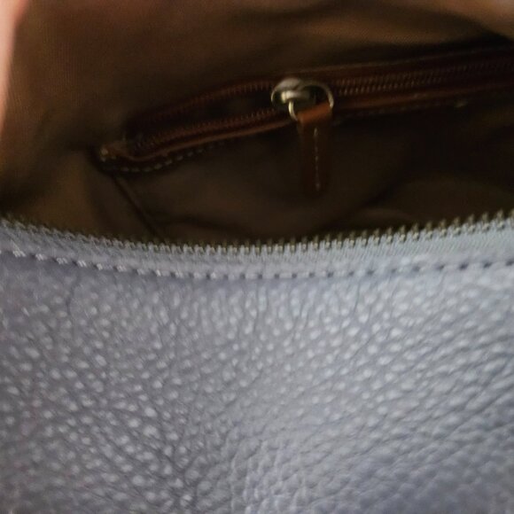 The Sak Blue and Brown Hobo Bag - Picture 3 of 11